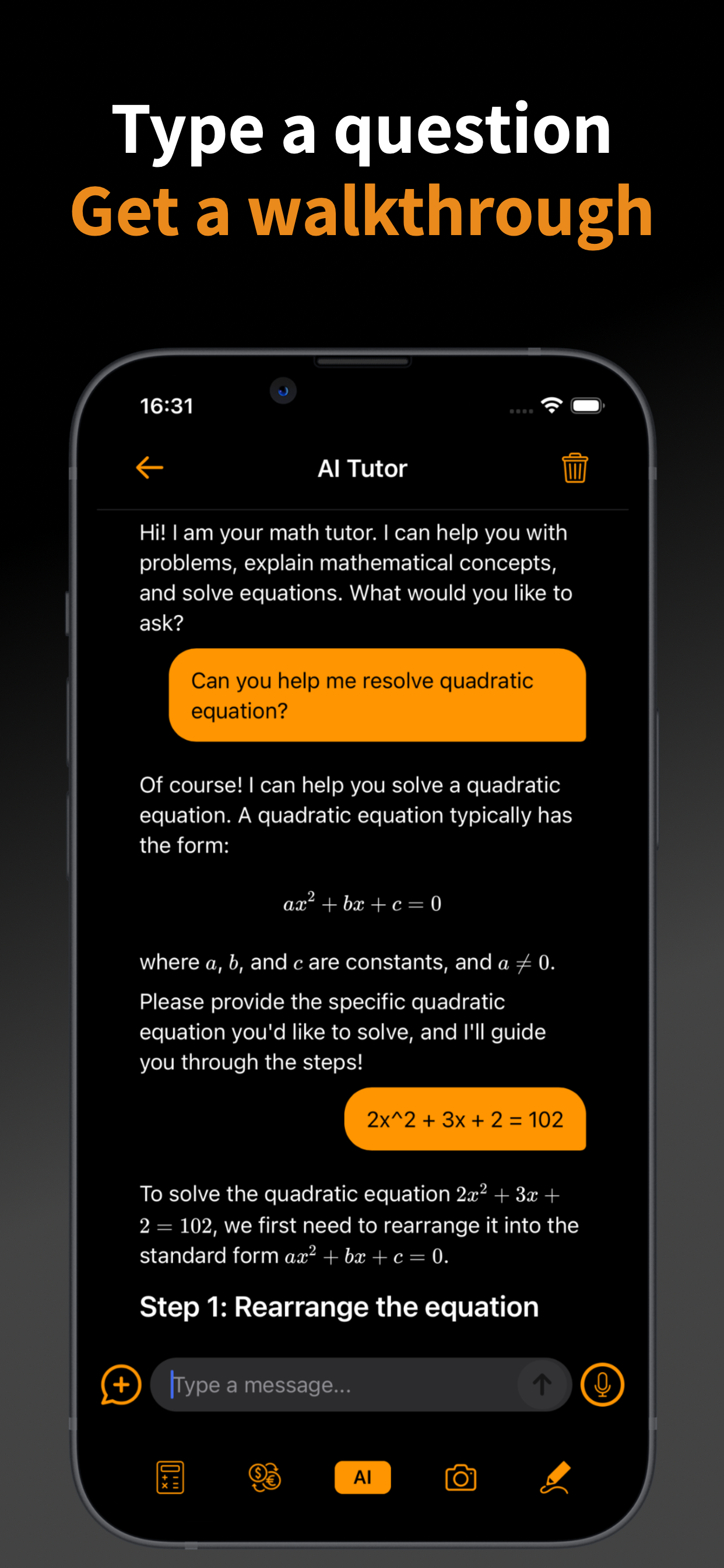 CalculatorAI Graphing